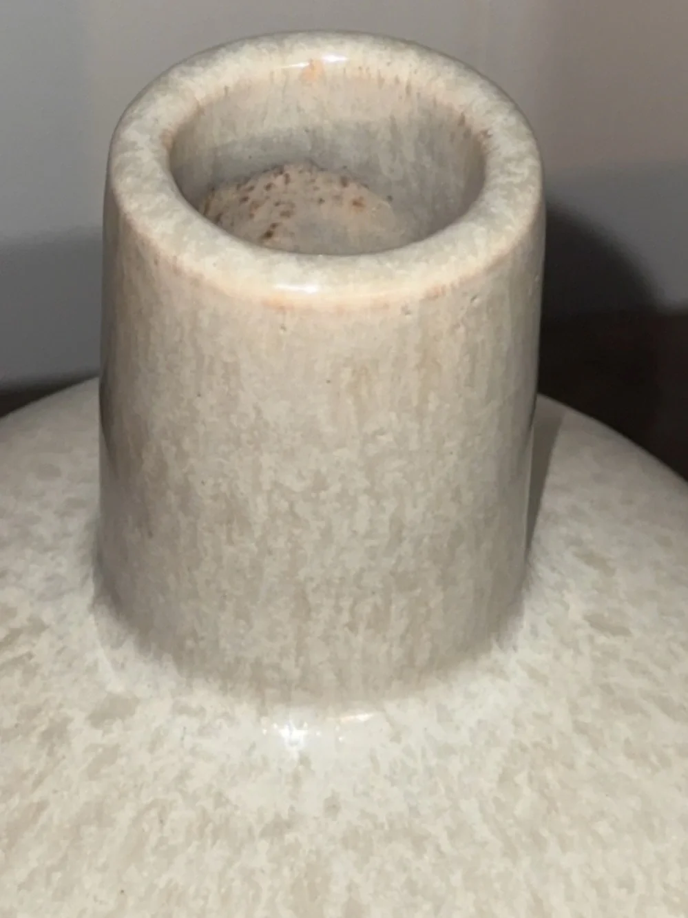 NWOT Magnolia Home Two Toned Gray Gourd Decorative Vase Home Accent